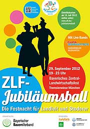 ZLF 2012 München: ZLF Jubiläumsball - die Festnacht für Landleit und Stoderer mit Moderatorin Traudi Siferlinger am 29.09.2012 (©Foto. ZLF)